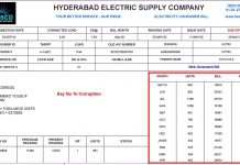 HESCO Duplicate Bill Print, Hyderabad Electric Supply Bill
