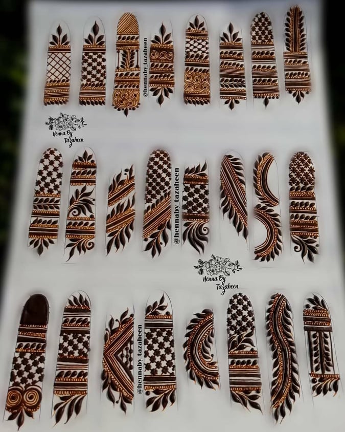 Fingers Mehndi Designs 2022